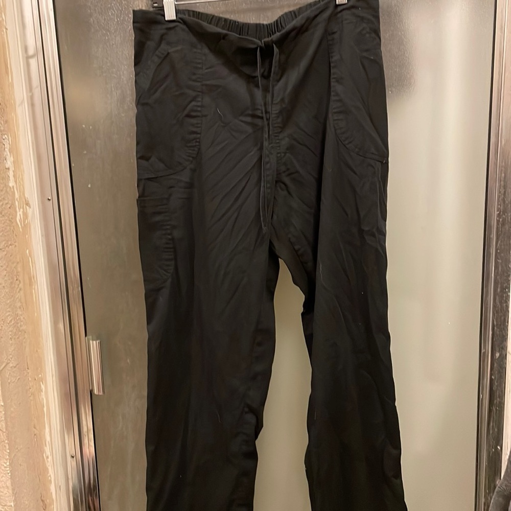 Black Womens scrub pants size medium